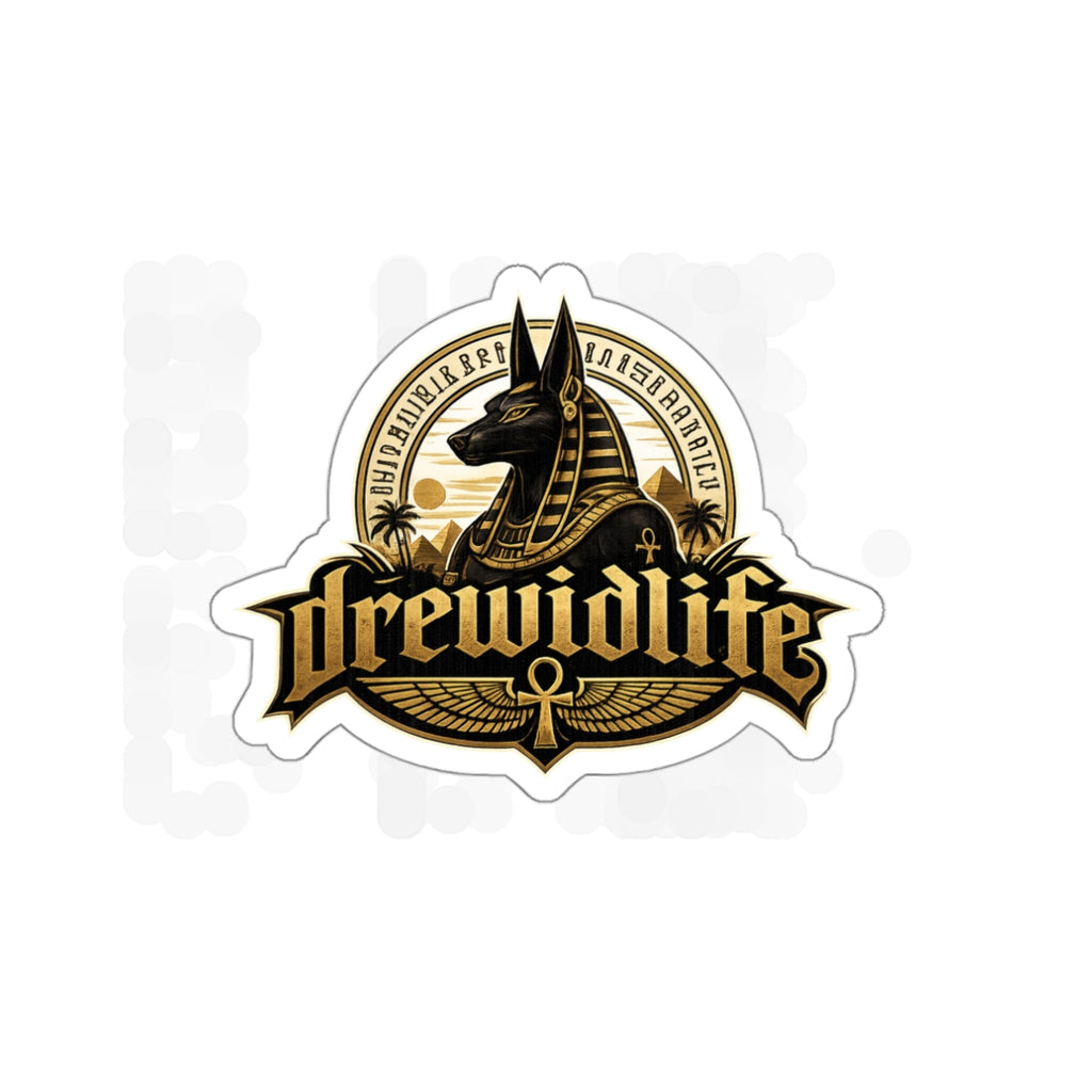Anubis Egyptian Die-Cut Sticker — drewidlife