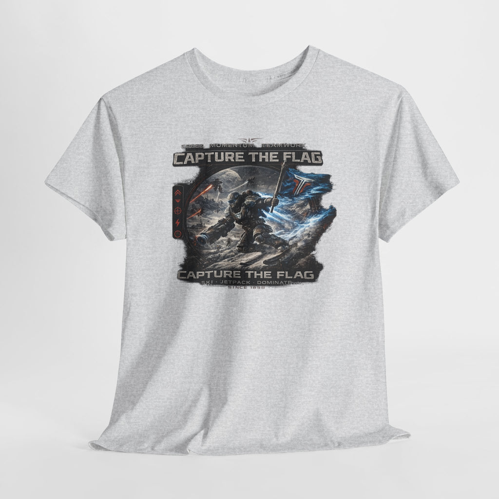 Capture the Flag Gaming T-Shirt — Sci‑Fi Battle Team Tee