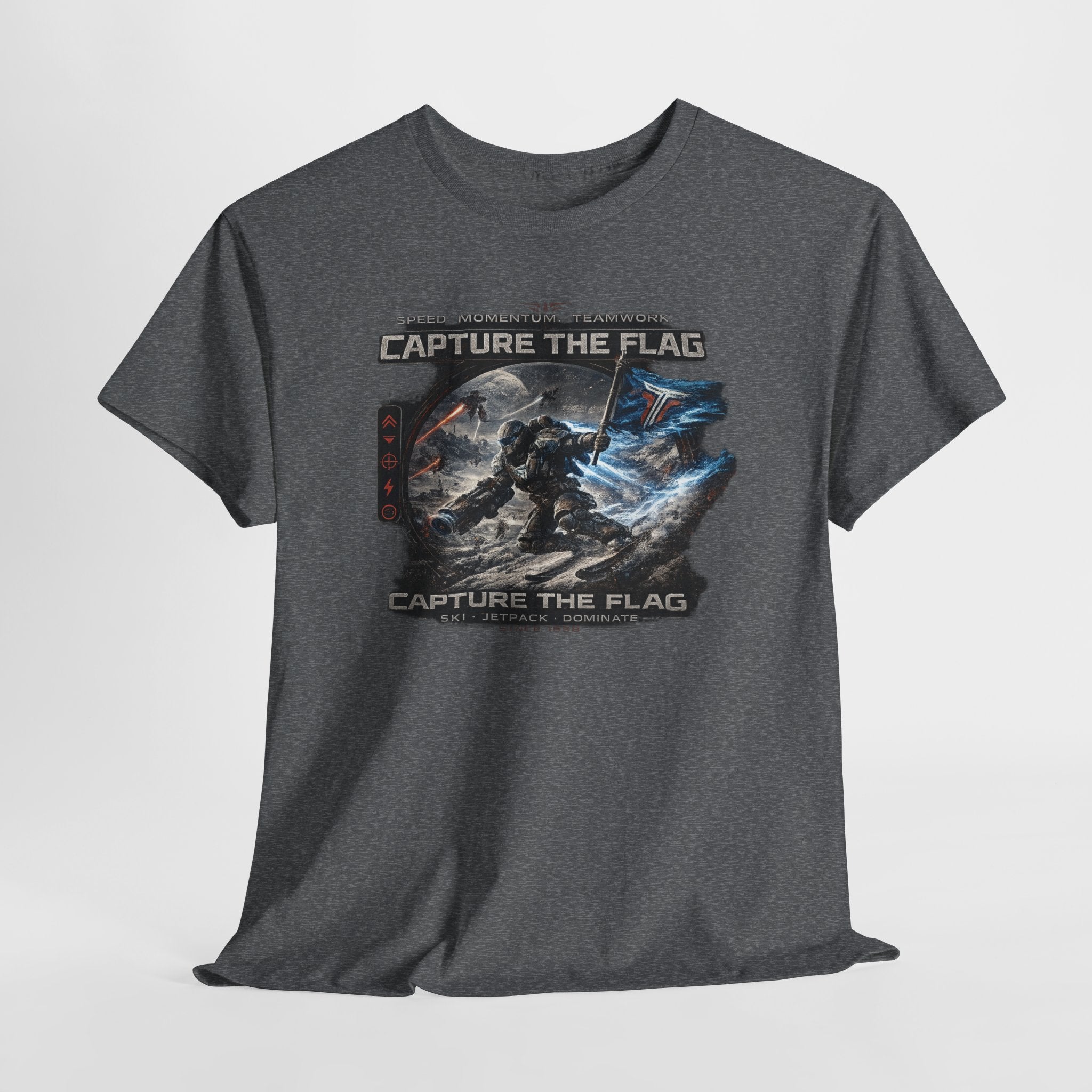 Capture the Flag Gaming T-Shirt — Sci‑Fi Battle Team Tee
