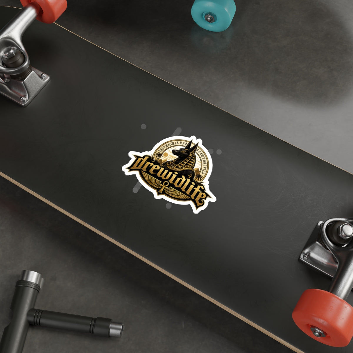 Anubis Egyptian Die-Cut Sticker — drewidlife