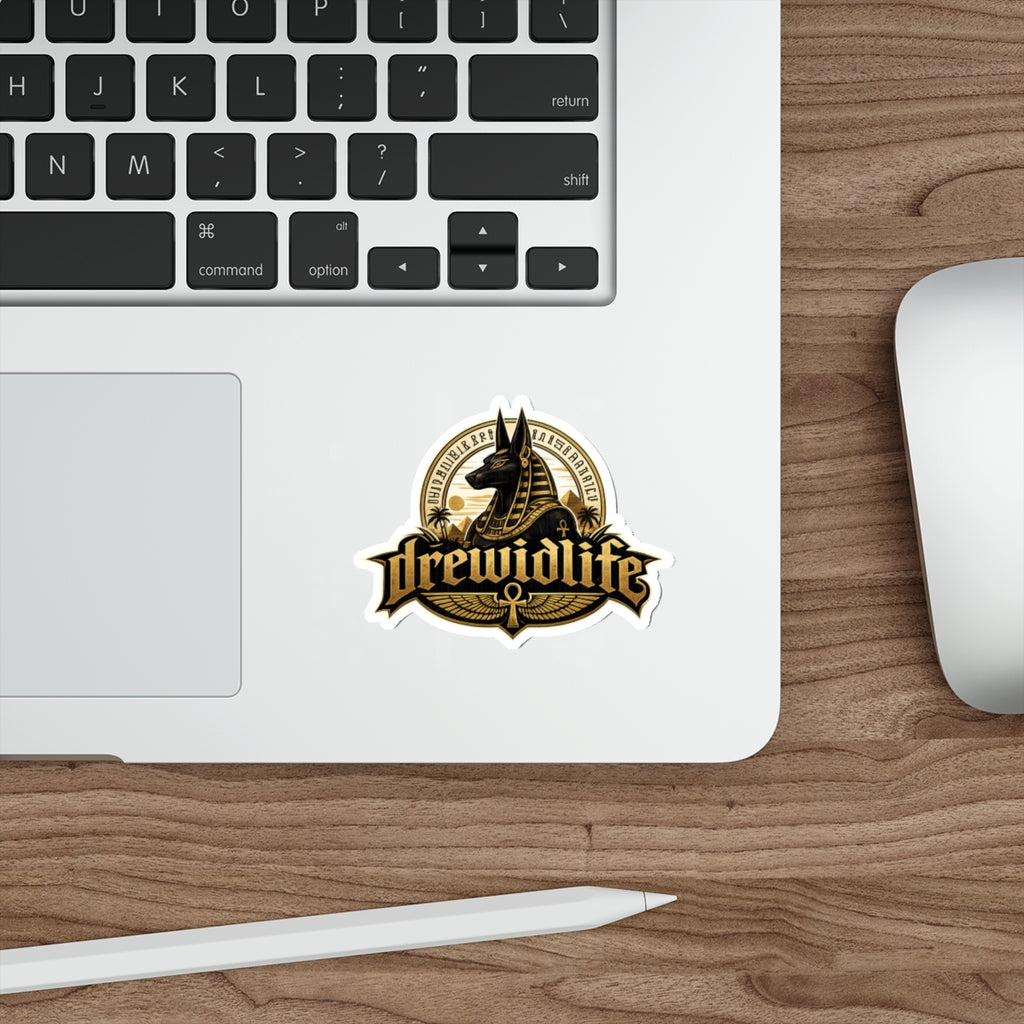 Anubis Egyptian Die-Cut Sticker — drewidlife