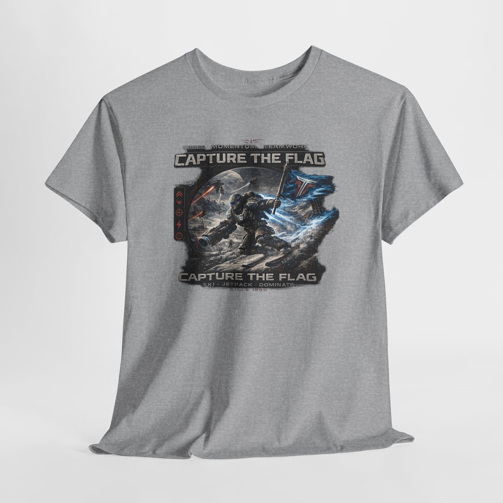 Capture the Flag Gaming T-Shirt — Sci‑Fi Battle Team Tee