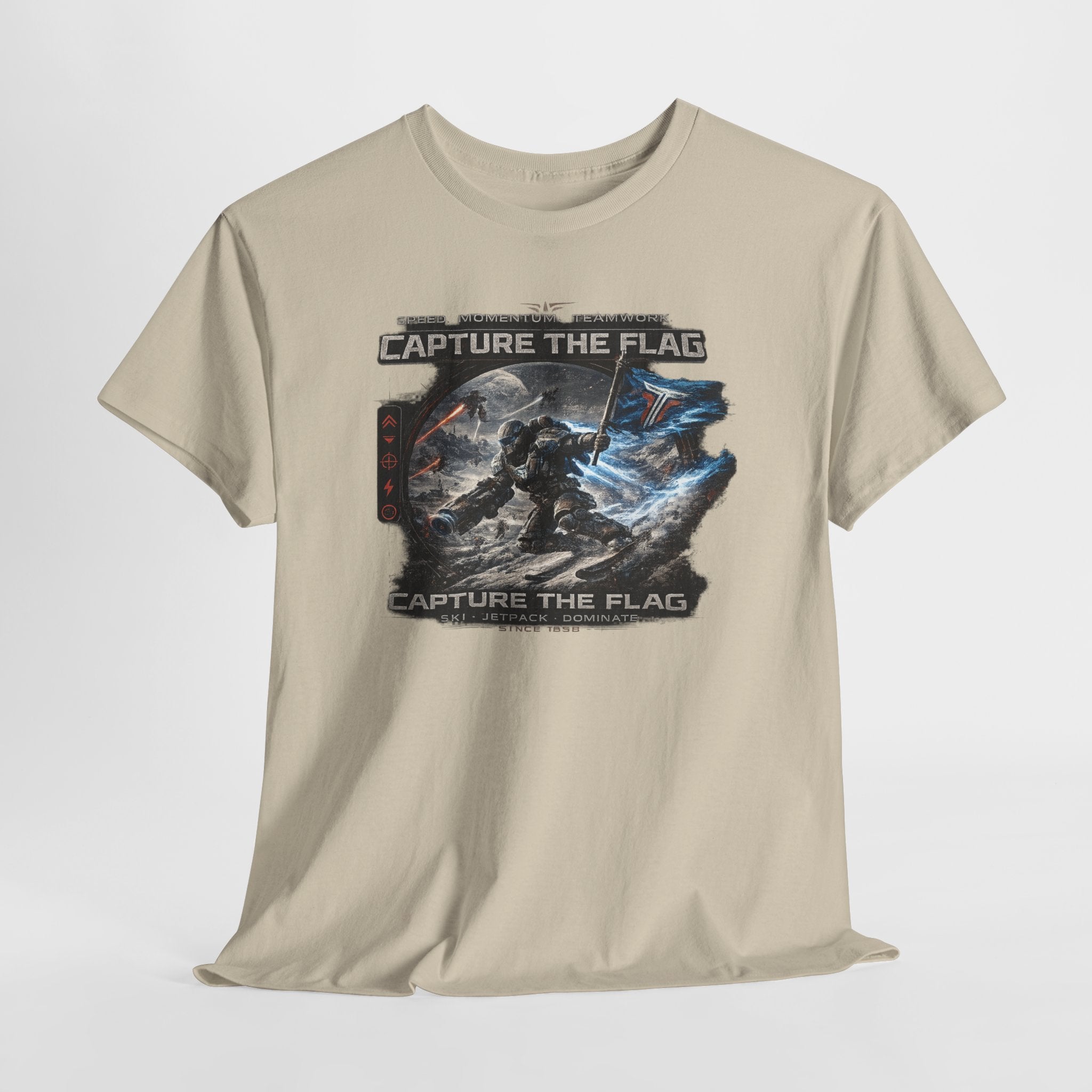 Capture the Flag Gaming T-Shirt — Sci‑Fi Battle Team Tee