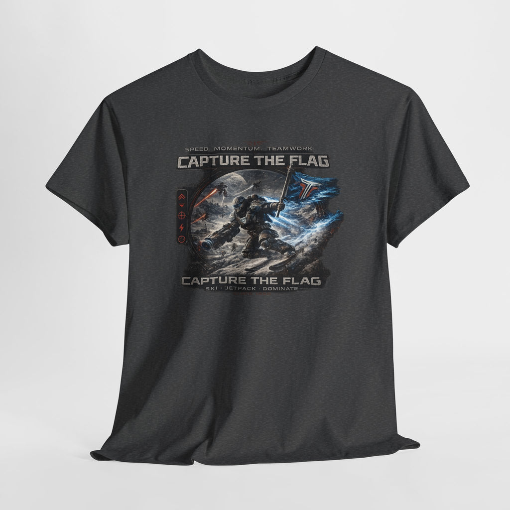Capture the Flag Gaming T-Shirt — Sci‑Fi Battle Team Tee