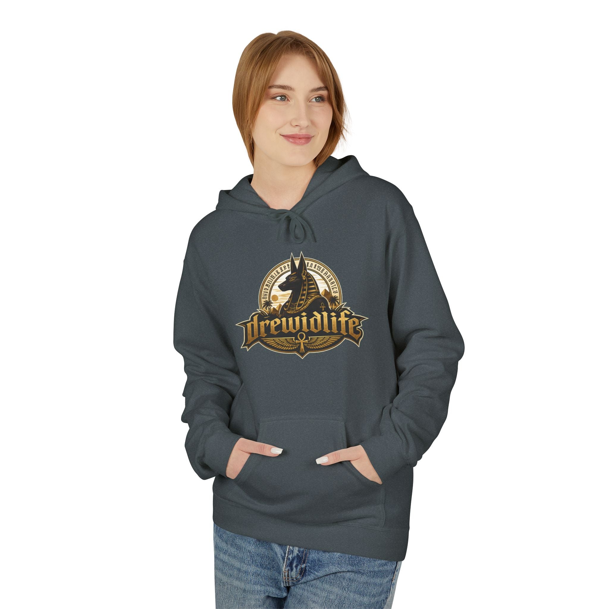Anubis Egyptian Hoodie — drewidlife Mythology Graphic Hoodie