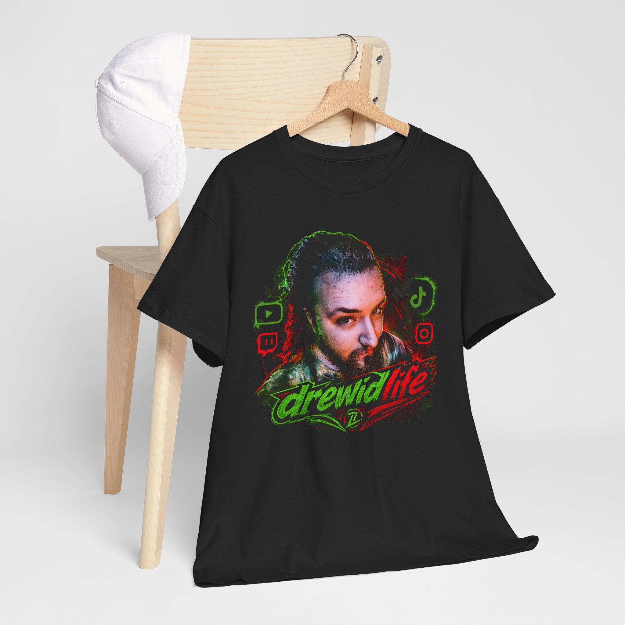 Graphic Tee — 'drewidlife' Streamer Logo Shirt