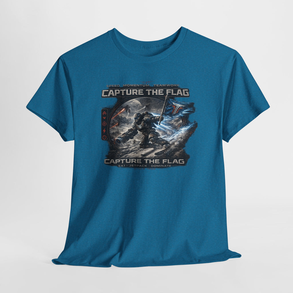 Capture the Flag Gaming T-Shirt — Sci‑Fi Battle Team Tee