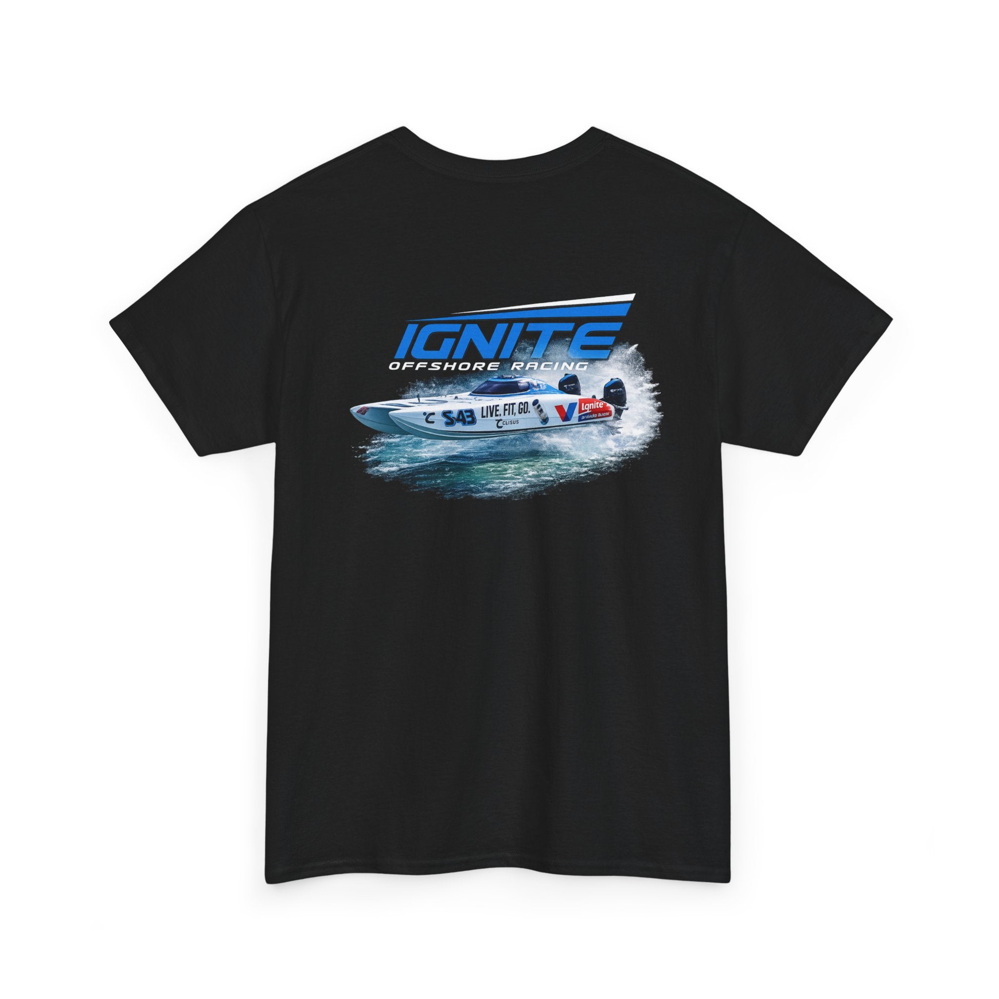 Ignite Racing Boat Graphic Tee — Coastal Maritime Crew Shirt