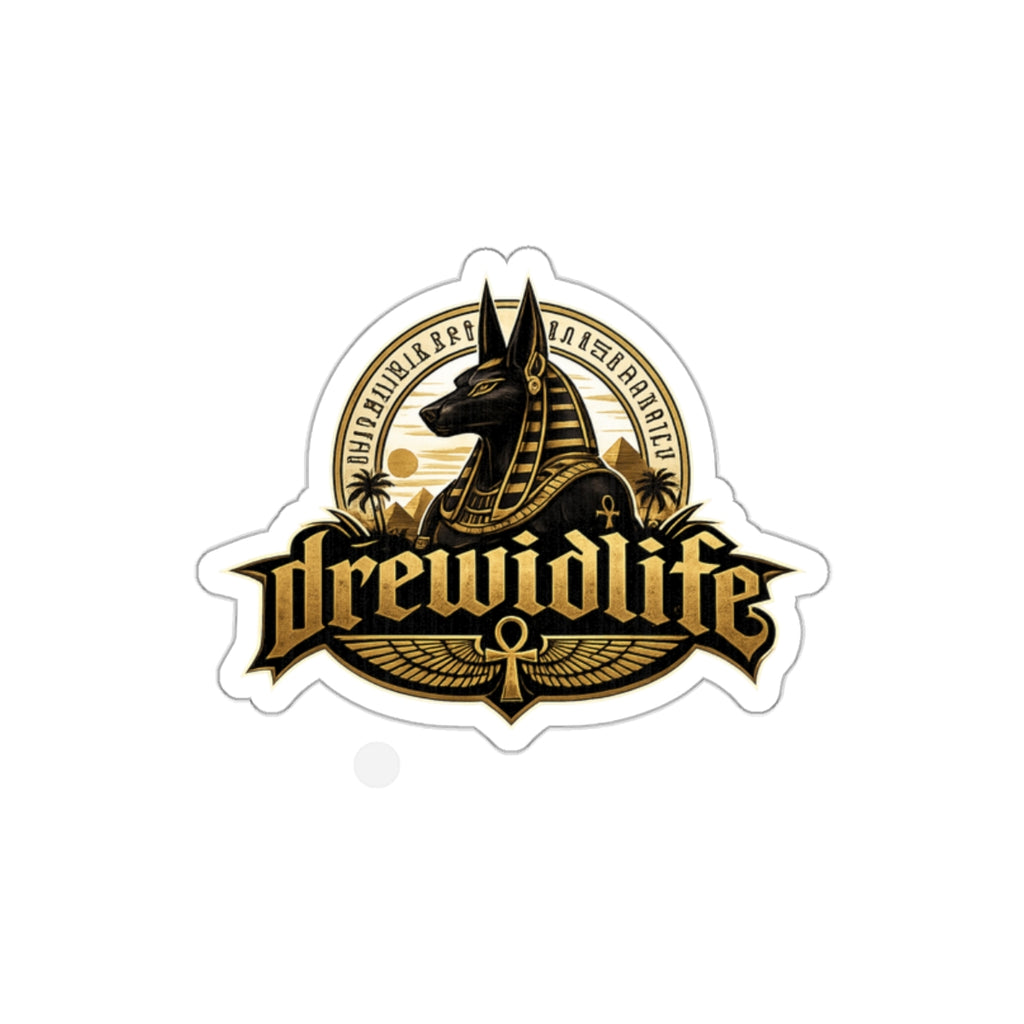 Anubis Egyptian Die-Cut Sticker — drewidlife