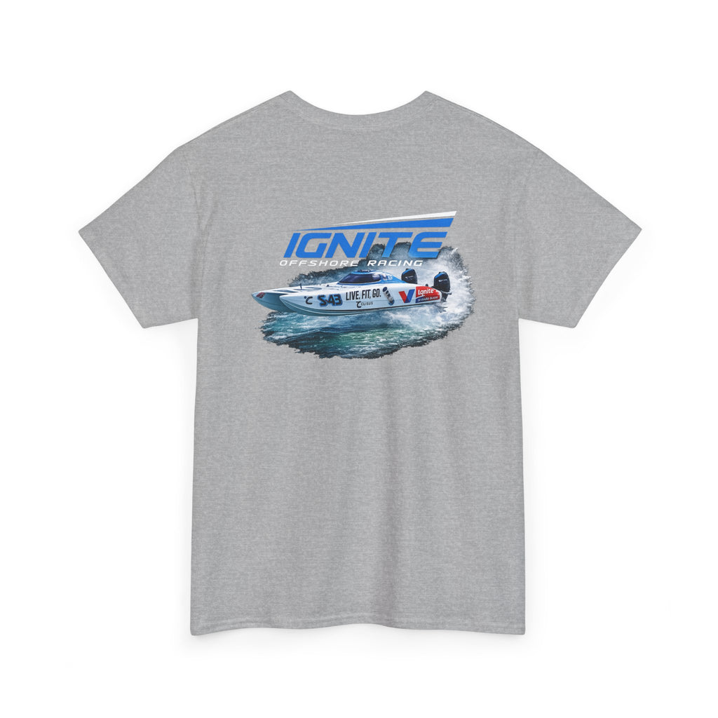 Ignite Racing Boat Graphic Tee — Coastal Maritime Crew Shirt