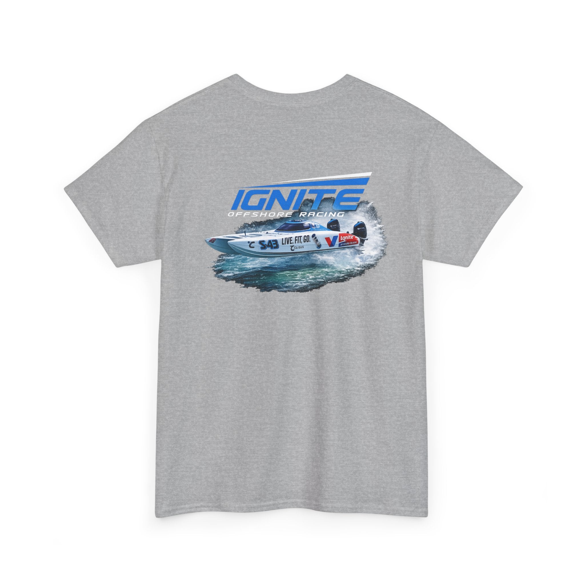 Ignite Racing Boat Graphic Tee — Coastal Maritime Crew Shirt