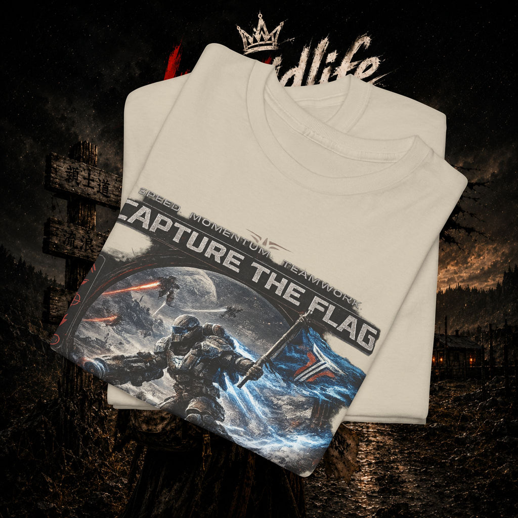 Capture the Flag Gaming T-Shirt — Sci‑Fi Battle Team Tee