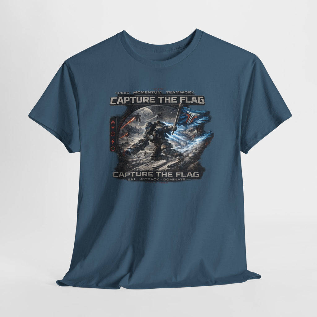 Capture the Flag Gaming T-Shirt — Sci‑Fi Battle Team Tee