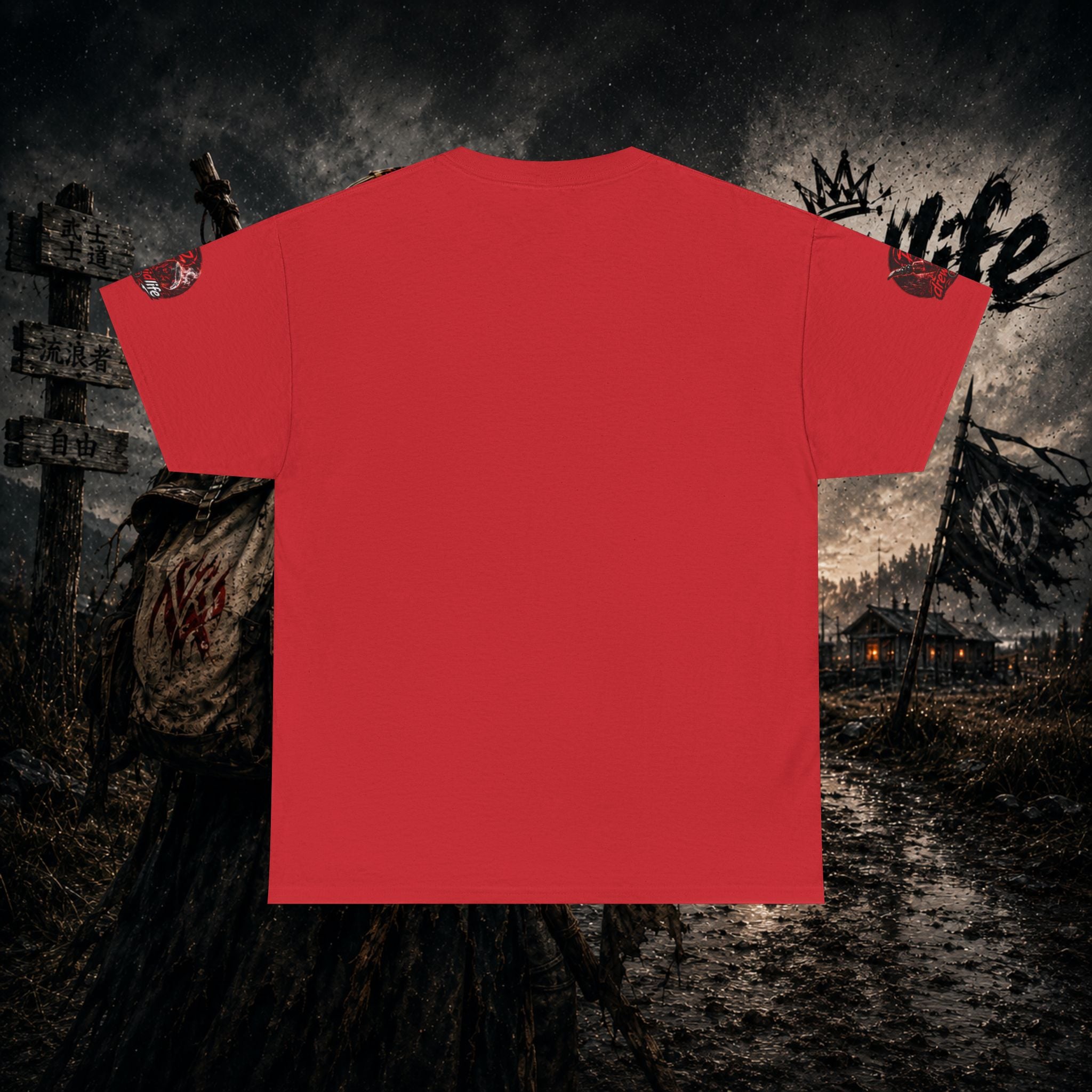 Red Freehand Tobacco Pipe Tee — drewidlife Graphic T-Shirt