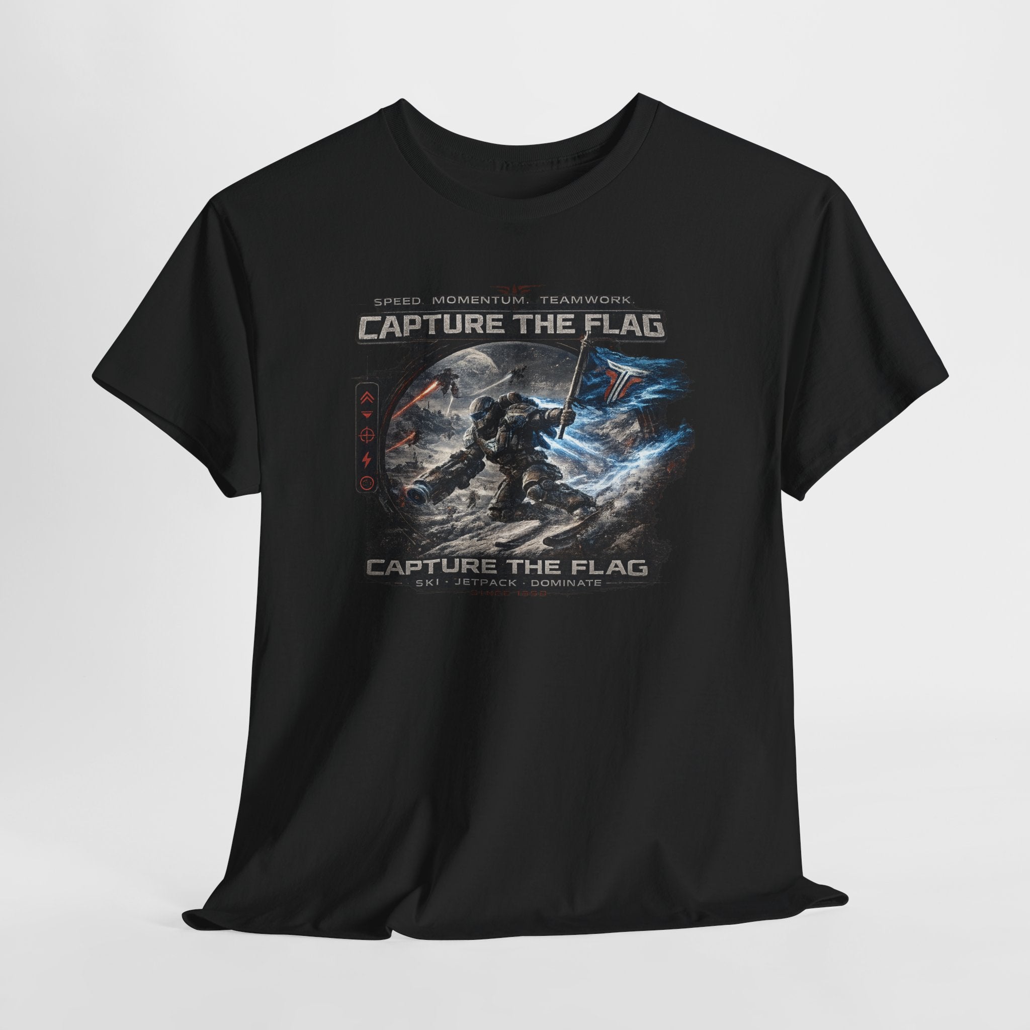 Capture the Flag Gaming T-Shirt — Sci‑Fi Battle Team Tee