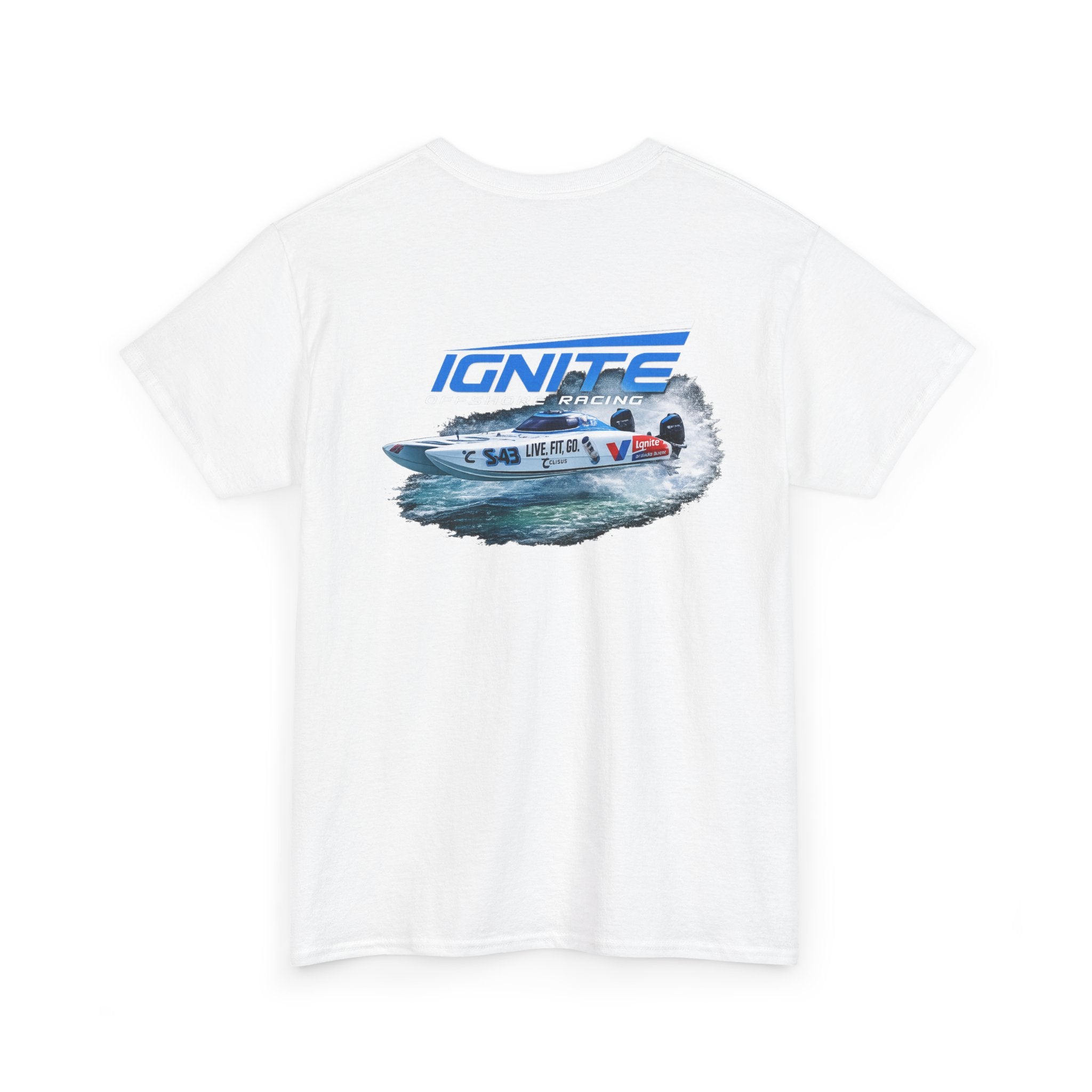 Ignite Racing Boat Graphic Tee — Coastal Maritime Crew Shirt