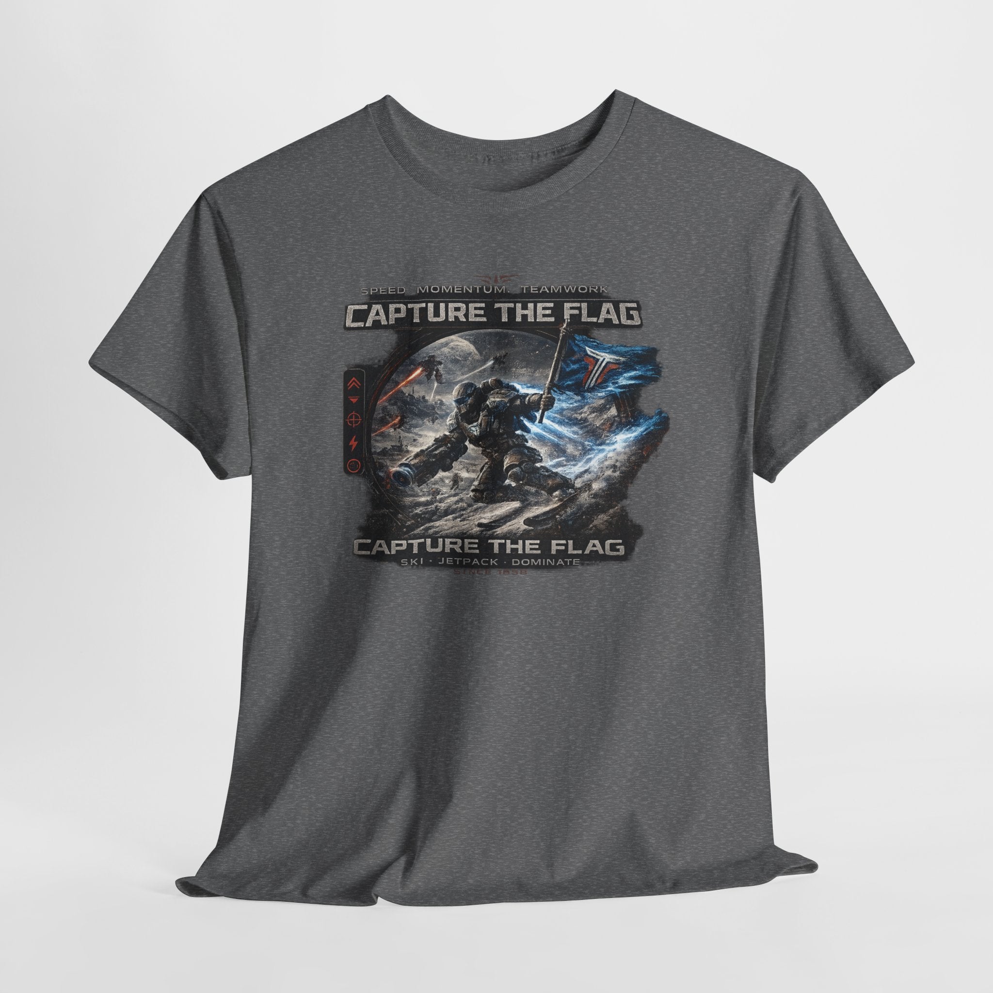 Capture the Flag Gaming T-Shirt — Sci‑Fi Battle Team Tee