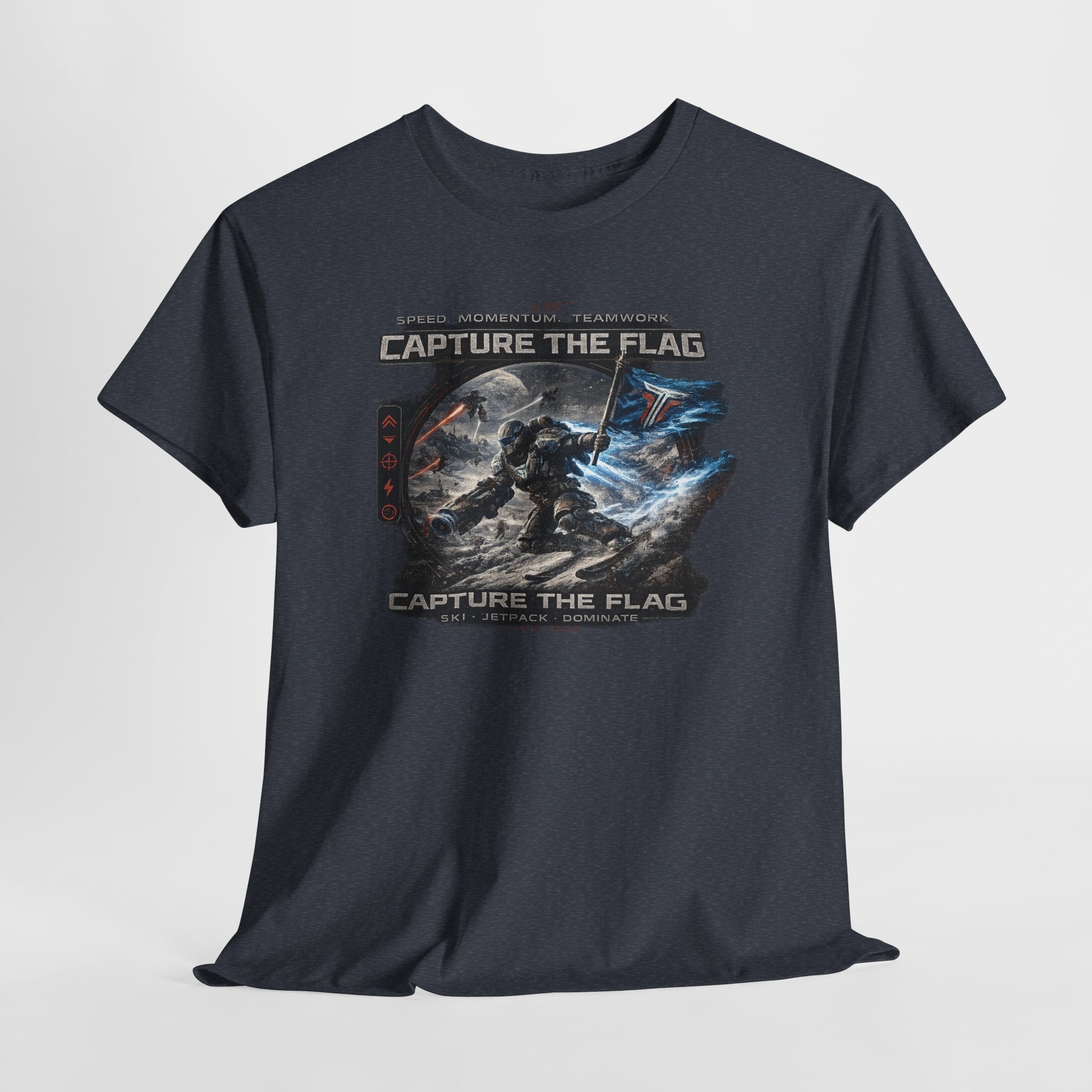 Capture the Flag Gaming T-Shirt — Sci‑Fi Battle Team Tee