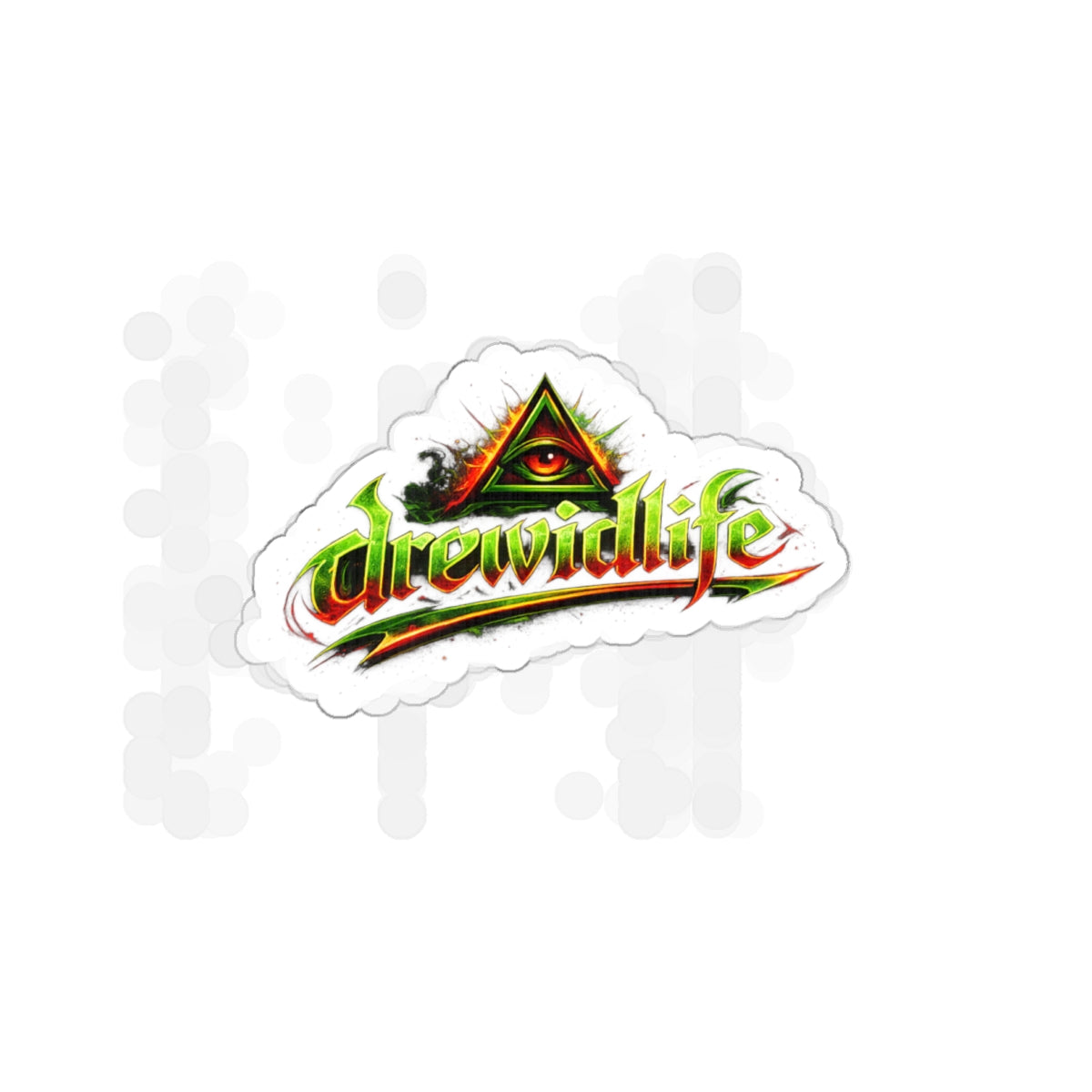 Illuminati Eye Die-Cut Sticker — drewidlife Mystical Symbol Sticker