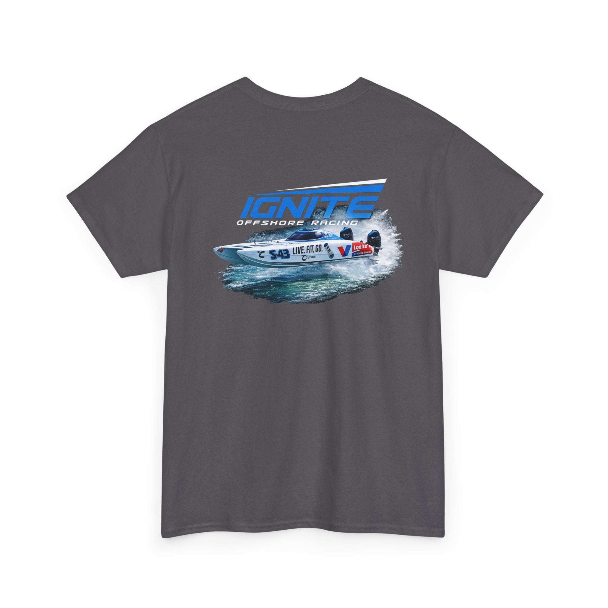Ignite Racing Boat Graphic Tee — Coastal Maritime Crew Shirt