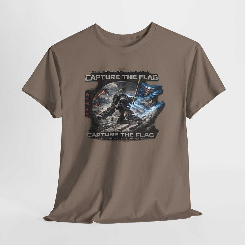 Capture the Flag Gaming T-Shirt — Sci‑Fi Battle Team Tee