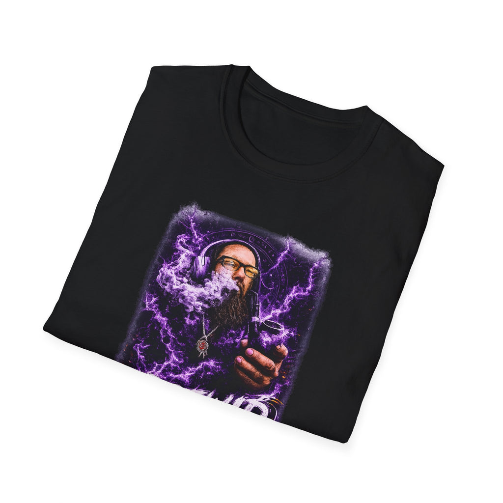 drewidlife Graphic T-Shirt — Retro Neon Rap Portrait Tee