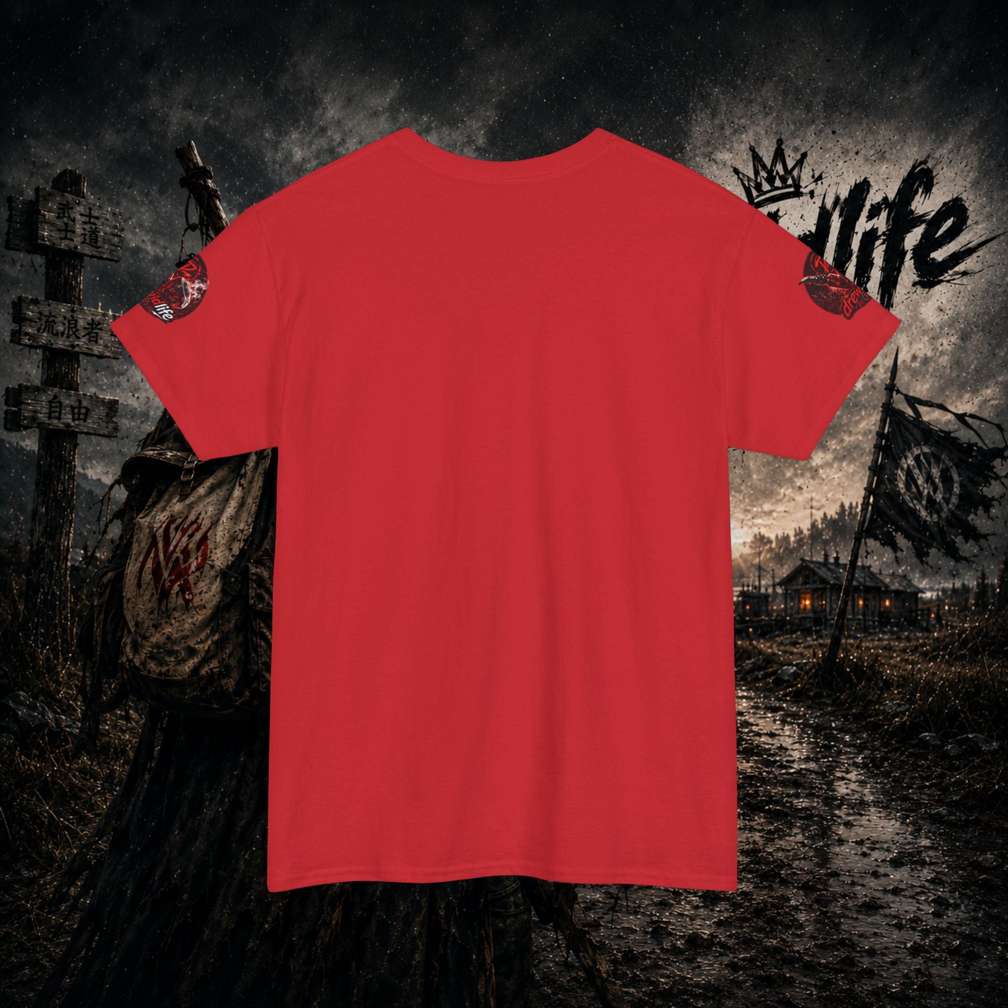 Red Freehand Tobacco Pipe Tee — drewidlife Graphic T-Shirt