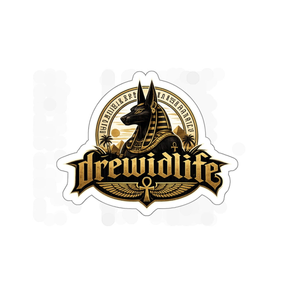 Anubis Egyptian Die-Cut Sticker — drewidlife