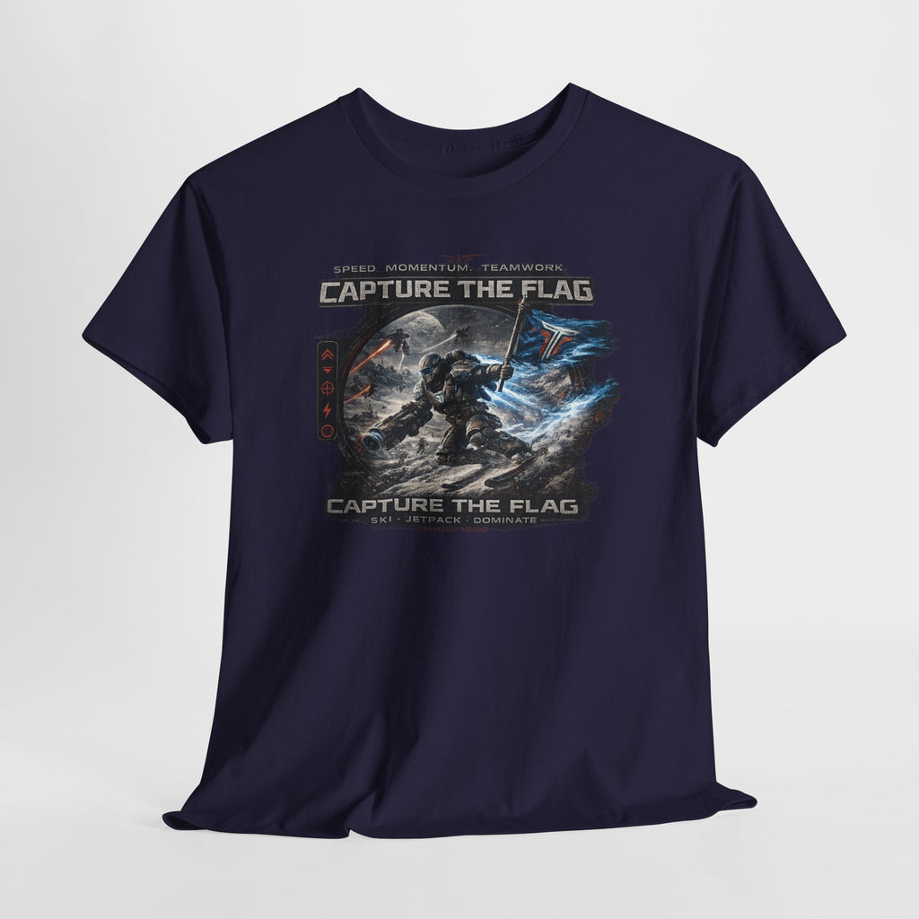 Capture the Flag Gaming T-Shirt — Sci‑Fi Battle Team Tee