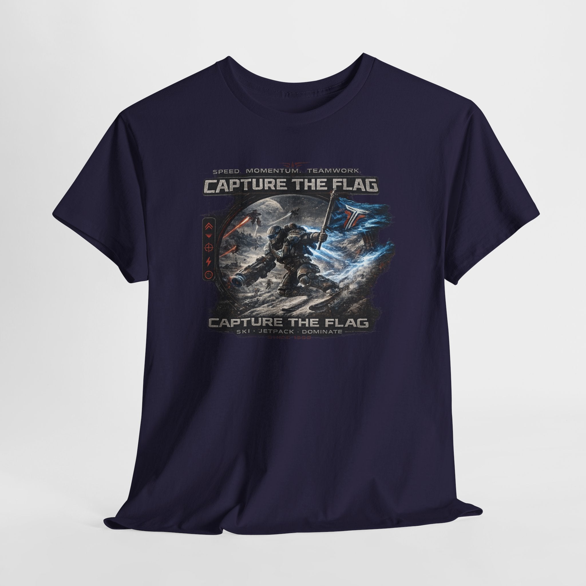 Capture the Flag Gaming T-Shirt — Sci‑Fi Battle Team Tee