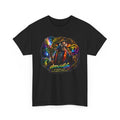 Psychedelic drewidlife Graphic Tee — Colorful Cosmic Music Art T-Shirt