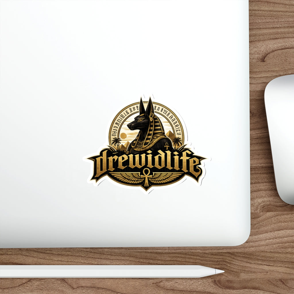 Anubis Egyptian Die-Cut Sticker — drewidlife